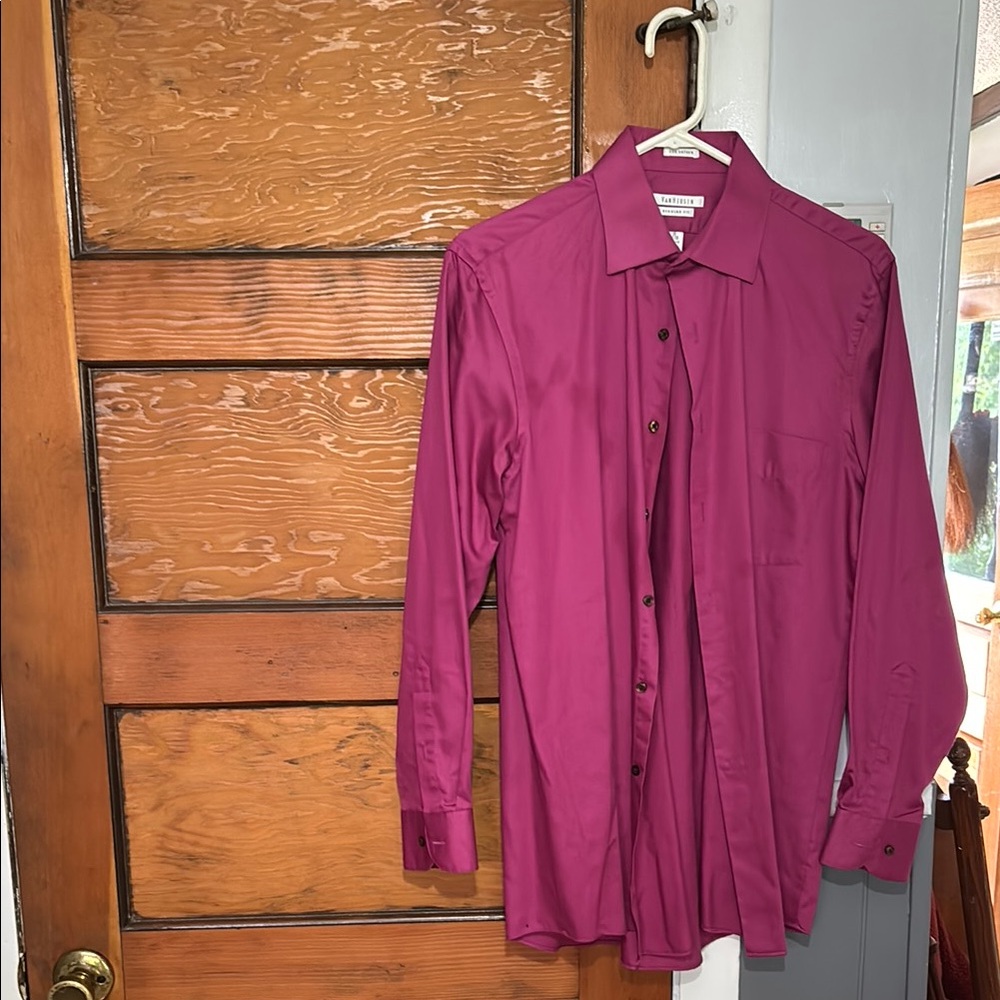 Van Heusen Pink Dress Shirt Long Sleeve